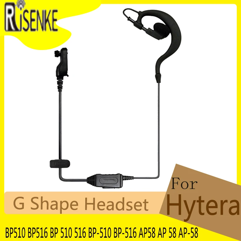 BP510 BP516 BP 510 516 BP-510 BP-516 AP58 AP 58 AP-58 Earpiece G Shape Headset Earphone For Hytera Phone Walkie Talkie Headphone enlarge