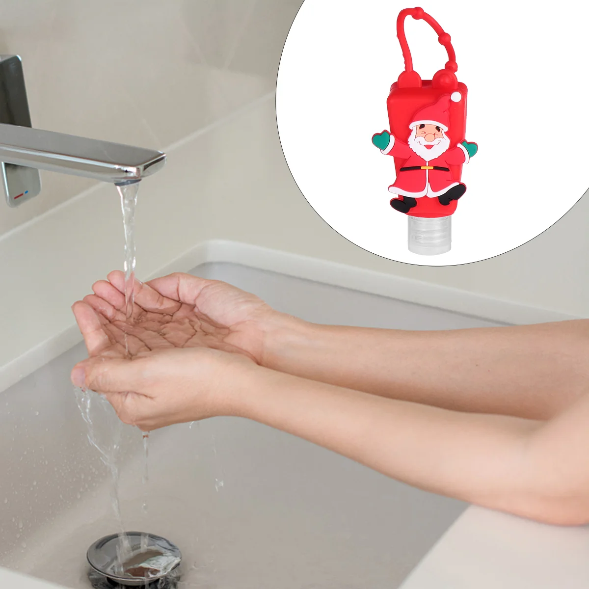 

Bottle Travel Keychain Holder Bottles Lotion Silicone Christmas Hand Refillable Squeeze Empty Size Sannitizer Mini Spray Carrier