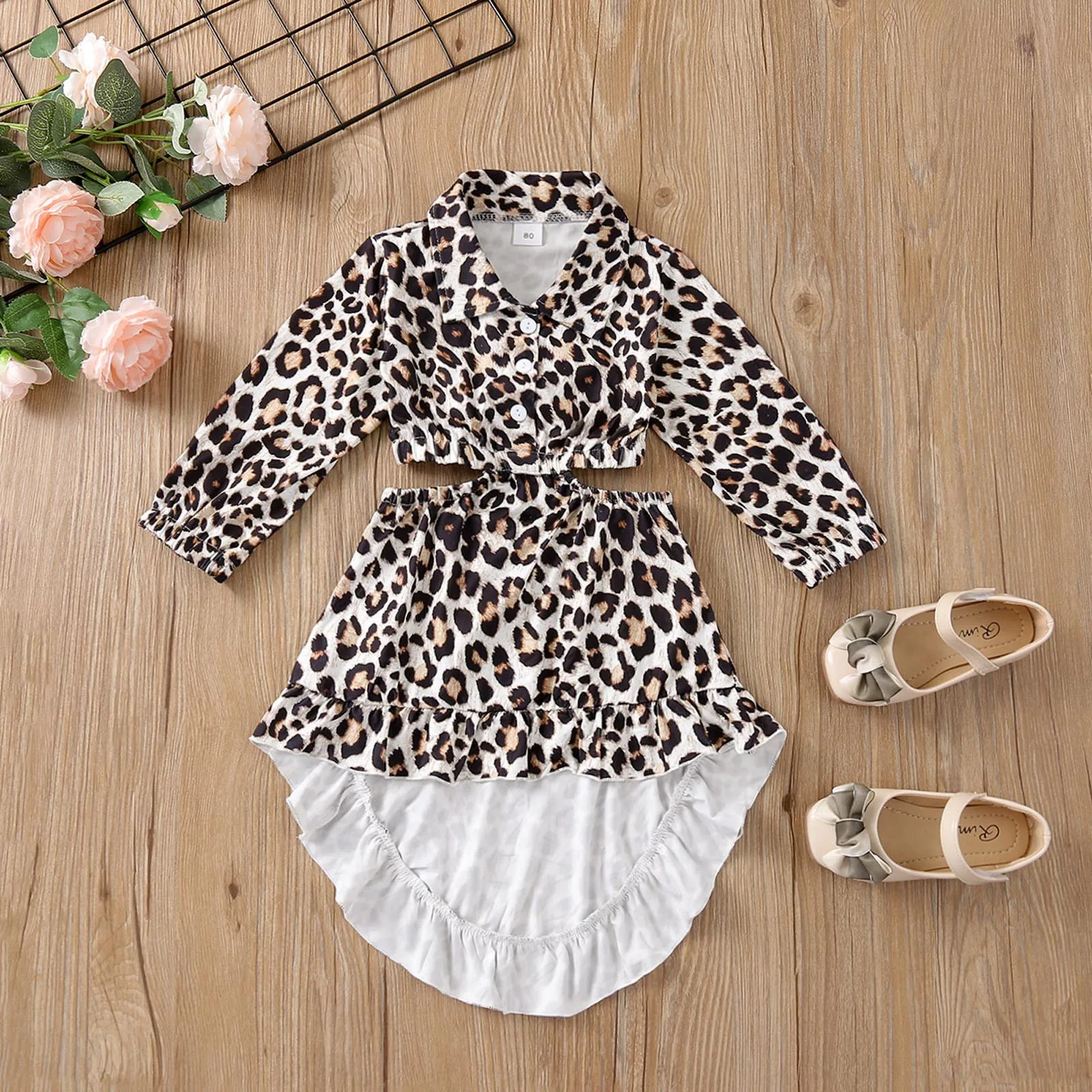 

Женское платье принцессы с леопардовым принтом, платье-Русалка с длинным рукавом и ажурной талией, ТРАПЕЦИЕВИДНОЕ ПЛАТЬЕ, одежда для девуше...