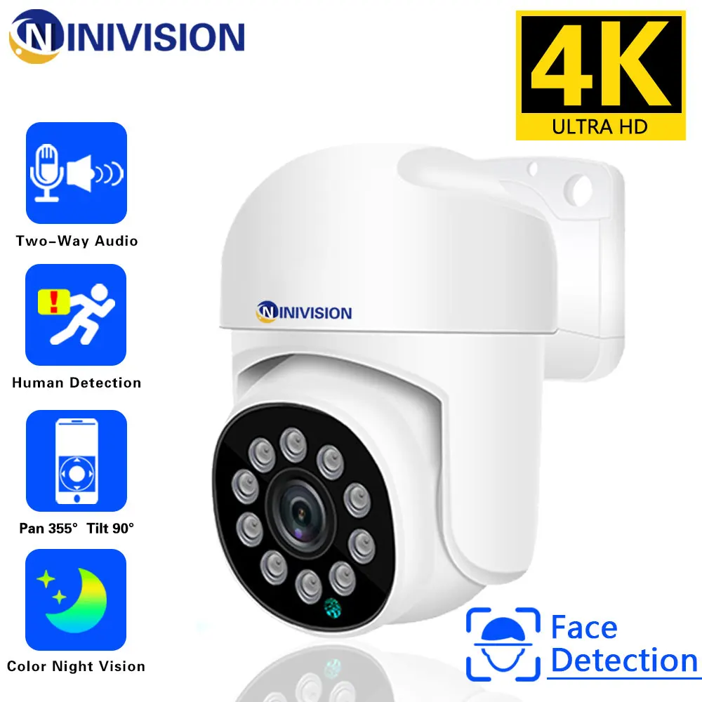 

8MP 4K PTZ IP Camera Face Detection Audio POE Outdoor H.265 Onvif CCTV RTSP Color Night Vision AI Street Security Camera Xmeye