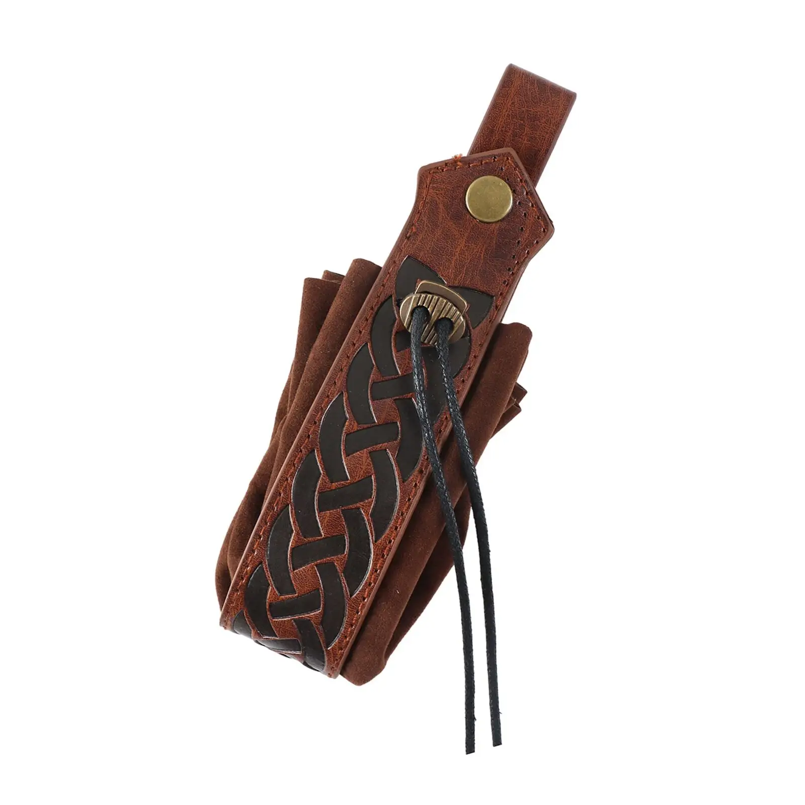 

Medieval Knight PU Belt Pouch Purse Retro Style Wallet Knight Waist Belt Bag Halloween Costume Accessories for Themed Parties