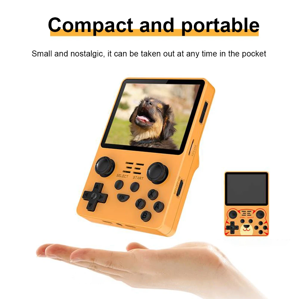 

Powkiddy RGB20S Retro Video Handheld Game Console 3.5-Inch IPS Screen Arcade Game Players Open Source System Children's Gifts
