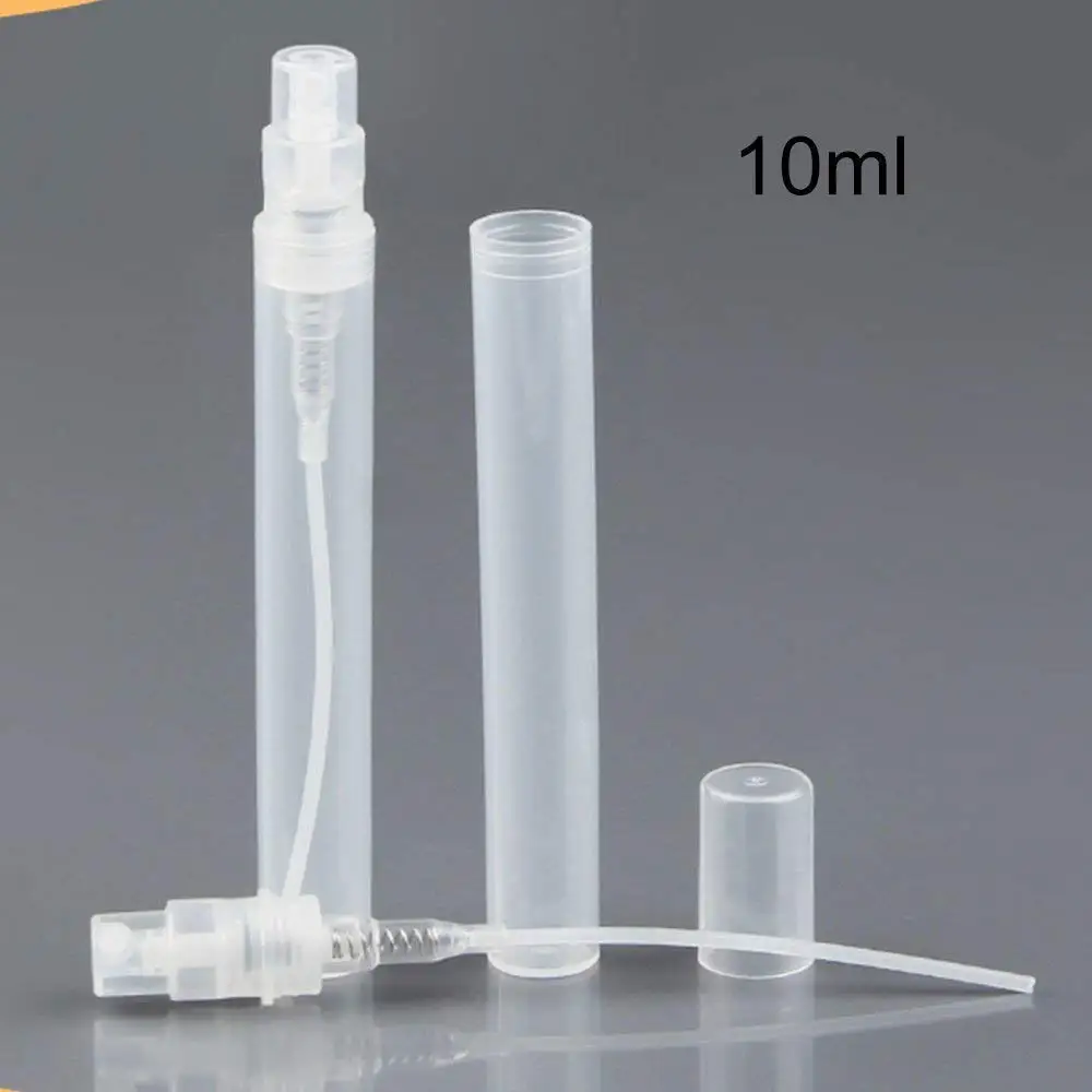 

10ml Perfume Dispensing Spray Bottle Transparent Pen Clip Design Scrub Spray Small Bottle 10ML Pen Cover Spray Bottle