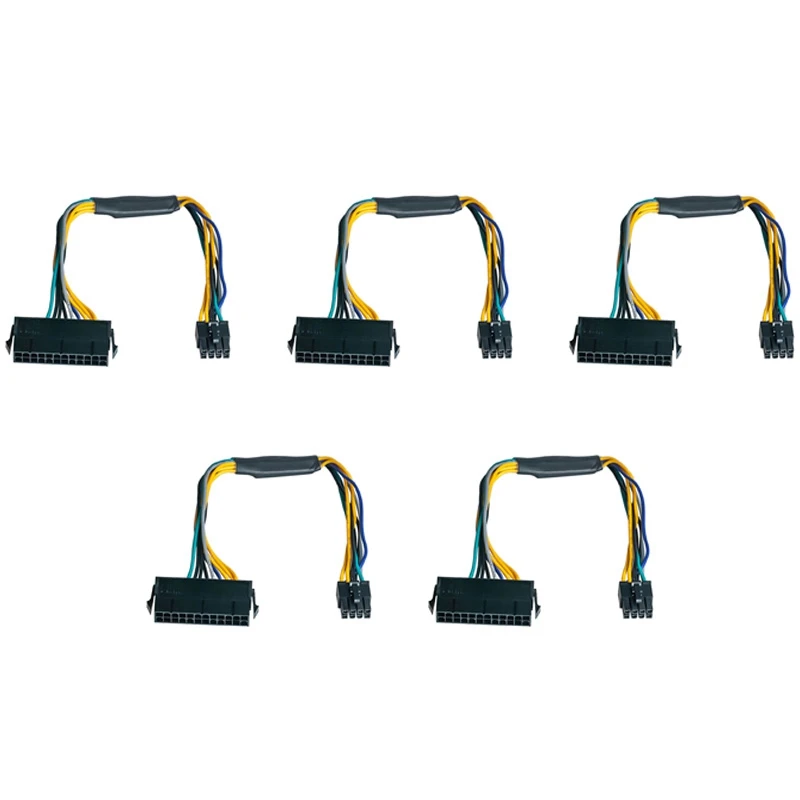 5X24 Pin To 8 ATX PSU кабель адаптера питания для DELL Optiplex 3020 7020 9020 Precision T1700 12-дюймовый (30 см)