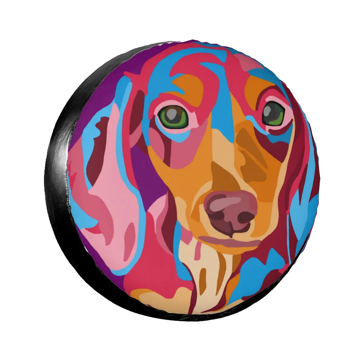 

Car Wheel Tyre Cover 13/14/15/16 Inch Duchshung Dog Painting Spare Tire Cover Case Soft Protector Pouch Car Accessories