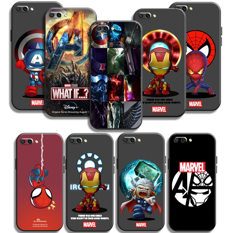 

Marvel Avengers Phone Cases For Huawei Honor Y6 Y7 2019 Y9 2018 Y9 Prime 2019 Y9 2019 Y9A Back Cover Carcasa Coque Soft TPU