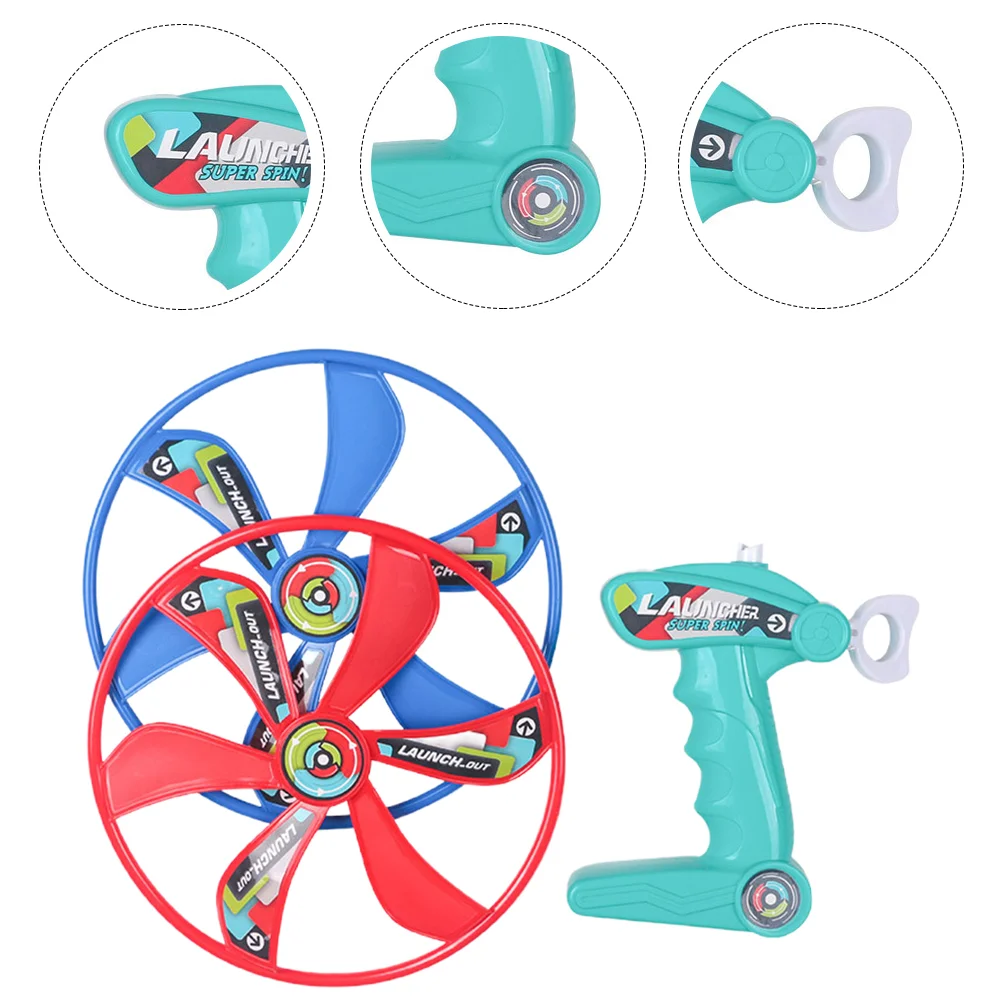 

Plastic Saucer Flying Plate Kids Rotatable Outdoor Play Toys Playing Sports Disc