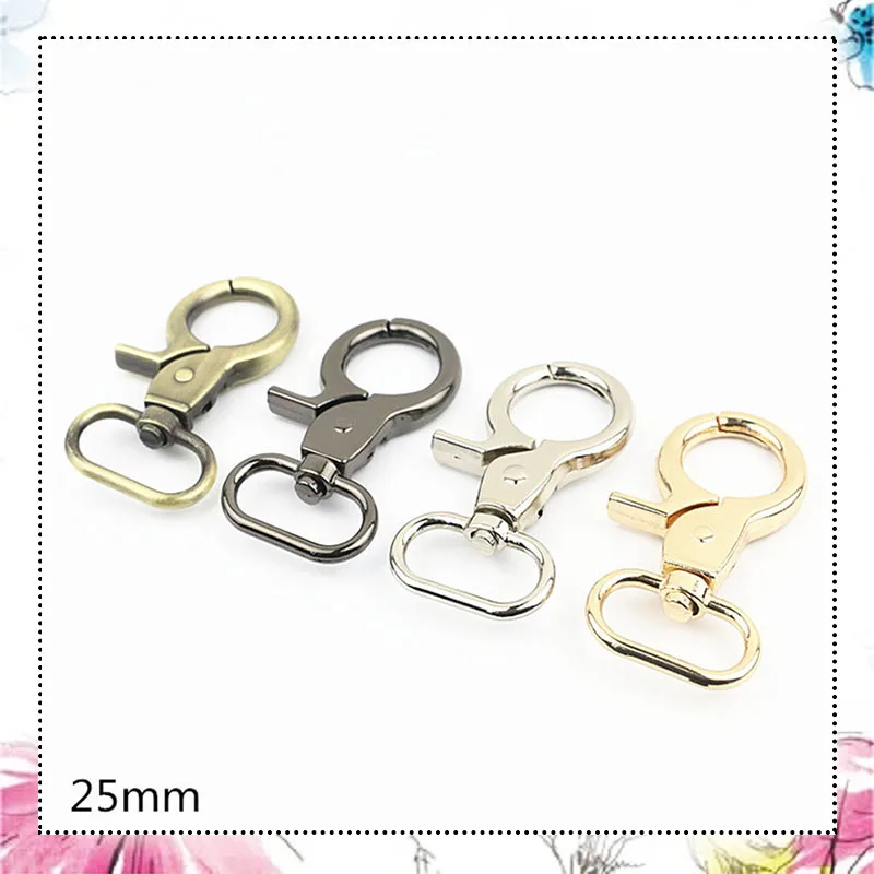 10 шт., металлические пряжки с открытым концом, 25 х62 мм