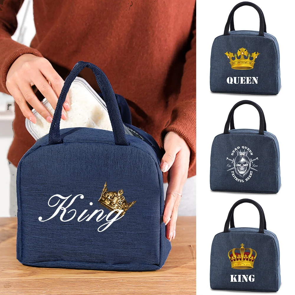 

Lunch bags For Children School Food Insulated Lunch Dinner Box Pouch Women Handbag Cooler Picnic portable Canvas Thermal Bag