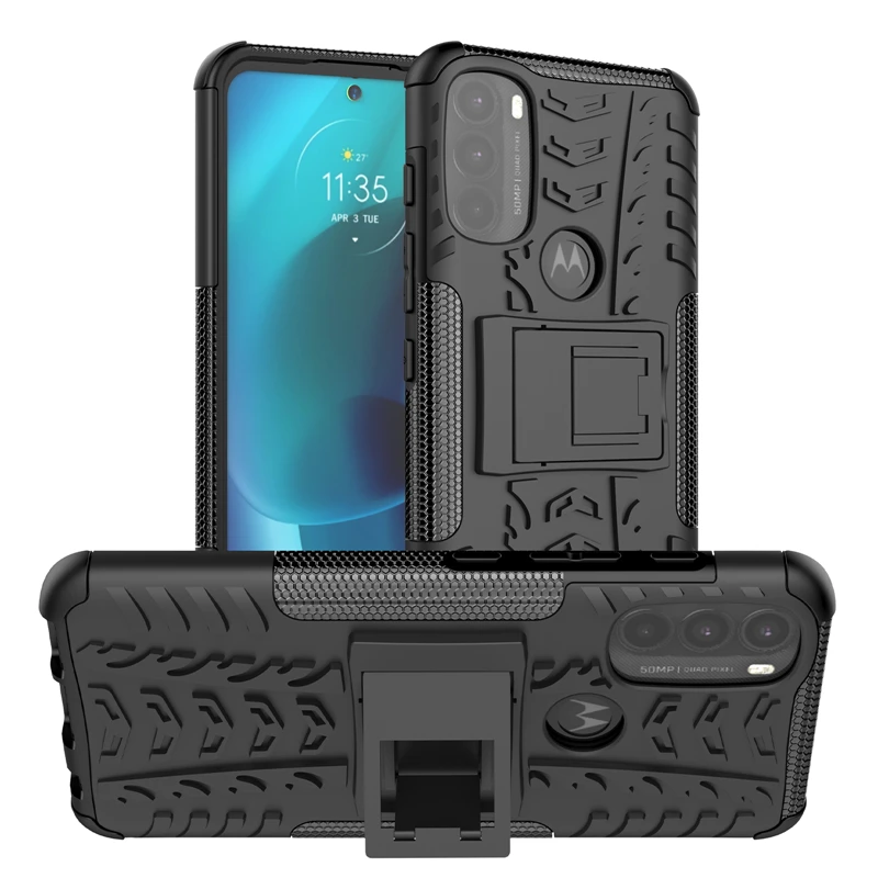 이커 для Motorola Moto G71 Etui pancerne z gumy silikonowej dla 5G G51 G31 G41 G30 Pokrowiec na