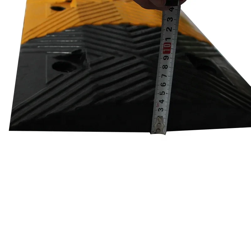 Портативный резиновый односторонний горб/скоростной отбойник высотой 45 мм