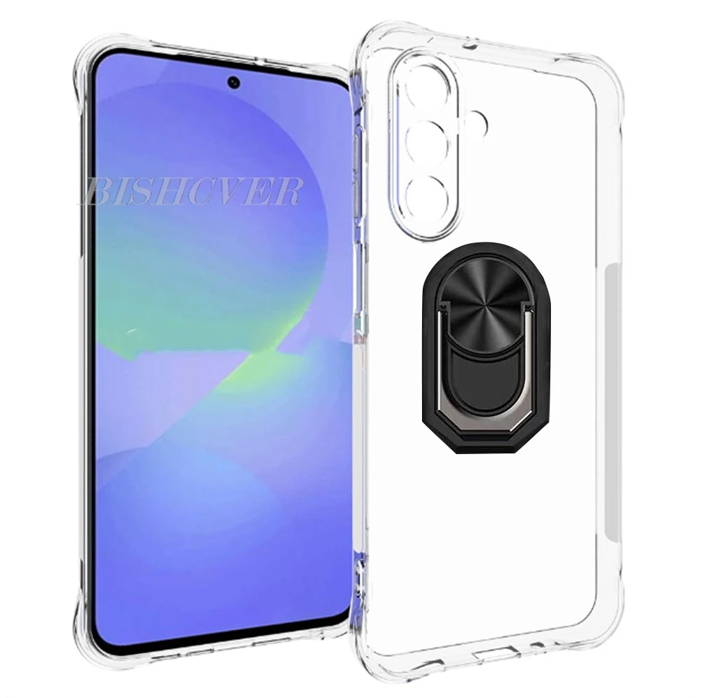 Фото Магнитный чехол для телефона Samsung Galaxy Wide 8 7 6 5 A Quantum 6 5 4 3 2 Buddy 3 2 Jean2 Jump Мягкий силиконовый чехол с кольцевым держателем №2