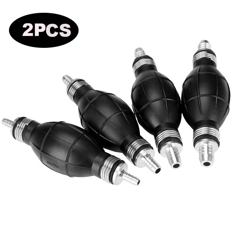 

6mm/8mm/10mm/12mm Hand Fuel Pump Line Rubber Aluminum Hand Primer Bulb Diesel Oil Transfer Petrol for Car Boat Marine Outboard