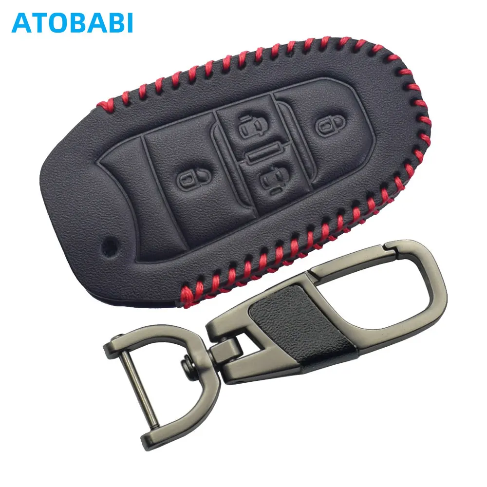 

Кожаный чехол для ключей от машины для Peugeot Traveller Expert Bestelwagen для Citroen Spacetourer Jumpy Dispatch, чехол для дистанционного управления