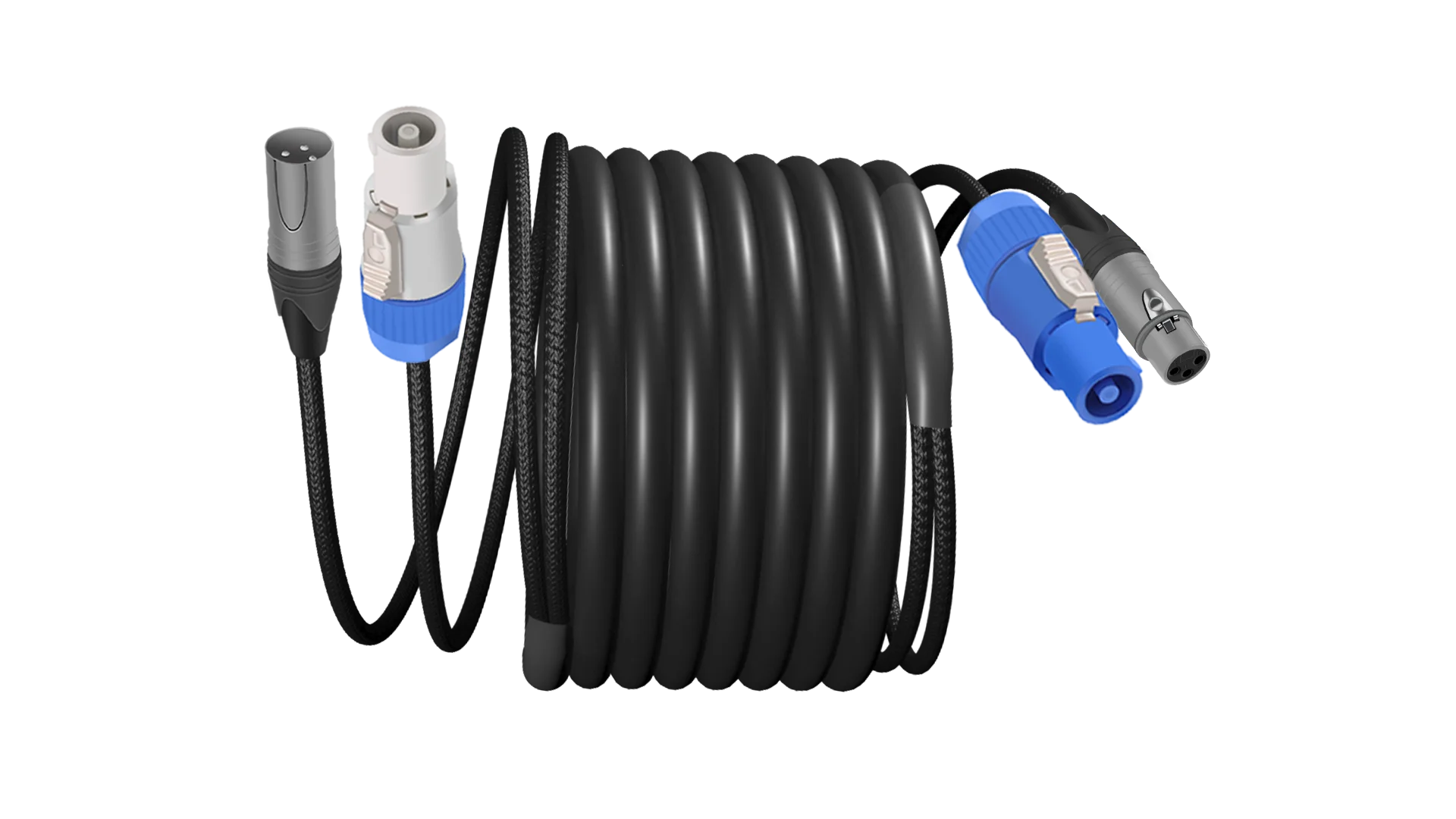 Кабель Powercon XLR аудио-видео комбинированный 1м 1.5м 2м 3м 5м для сценического освещения, Powercon DMX сигнальный комбинированный кабель для акустических систем и вращающихся головок (art.: 3920d8af488eb) - 3920d8af488eb