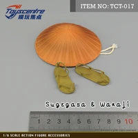toyscentre tct 017 16 scale sugegasa waraji suit hat sandals shoes accessories fit 12 figure body