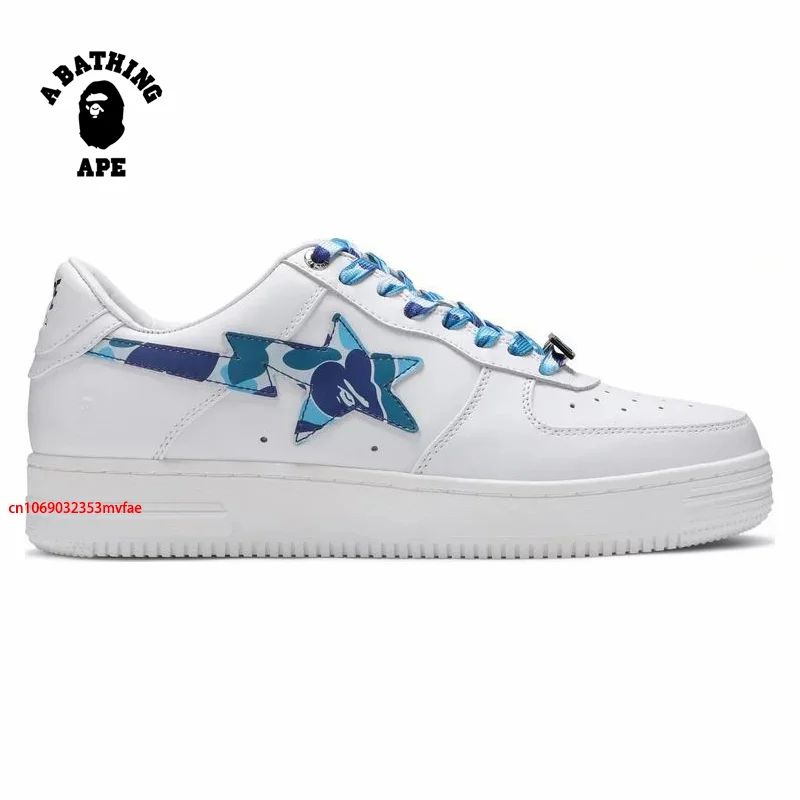 A BATHING APE Men Women Vibe BapeGoose Sports AF Sneakers Unisex Air Skateboarding Bapesta Sta Sport Force Outdoor Walking Shoes