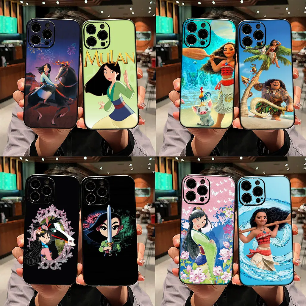 Чехол для телефона Moana Mulan Princess Cover Xiaomi Poco X7 X6 M6 M7 F6 C75 C65 Redmi A4 Note 14 Pro Plus гибкий чехол