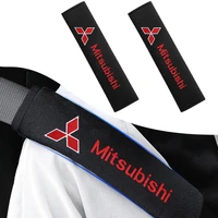2pcs universal car cotton seat belt shoulder cover auto accessories for mitsubishi eclipse cross triton mirage fuso asx lancer