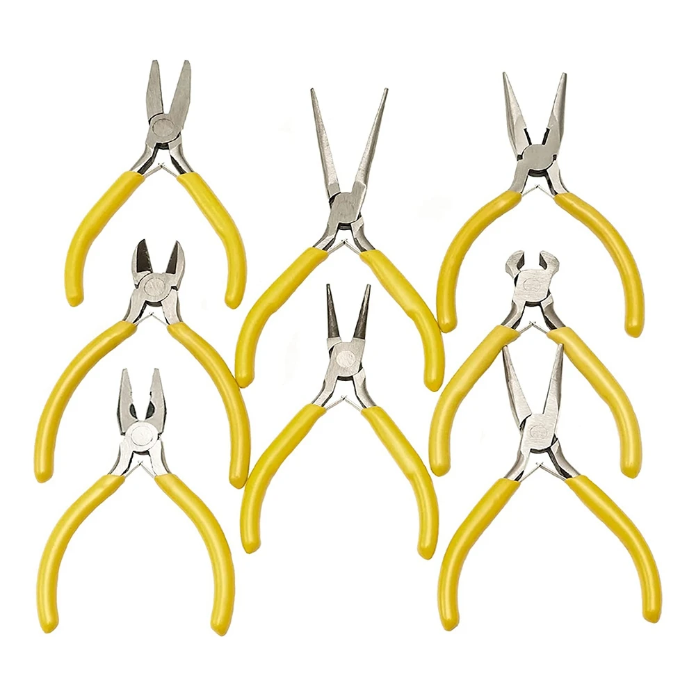 

Jewelry Pliers, 5 Inch Needle Nose Pliers Small Pliers Wire Cutting Pliers,for Jewelry Repairing and Making (8 Pieces)