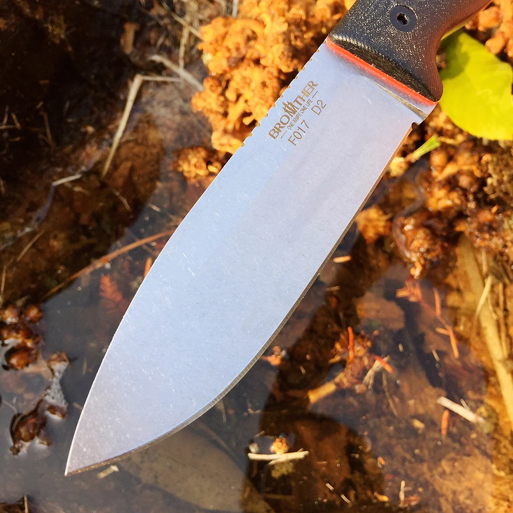 Фото Нож Brother F017 Bushcarft D2, охотничьи ножи, каменная мойка, ручки Micarta, острое фиксированное лезвие, рыболовный уличный нож №5