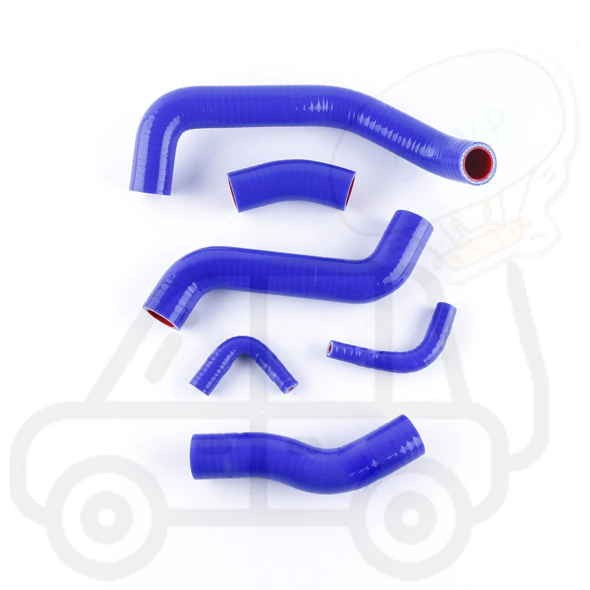 6 шт. 3 слоя силиконовый шланг охлаждающей жидкости радиатора для 2001-2008 Kawasaki ZRX1200R