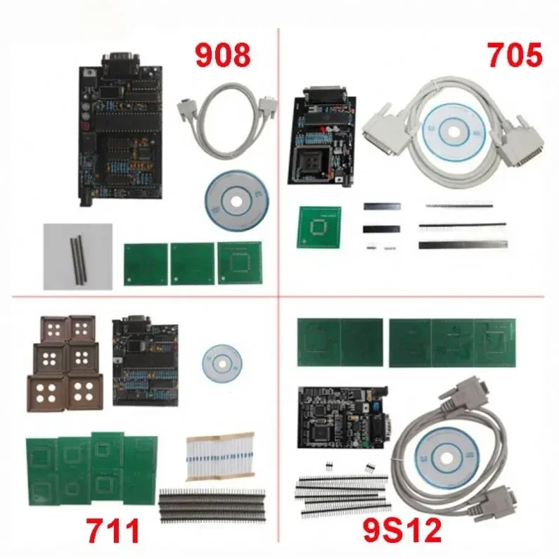 Фото 2024 Auto Ecu Programmer Tool ELT 4 в 1, полные адаптеры для Motorola 9S12, 908, 711, 705, флэш-программирование №3