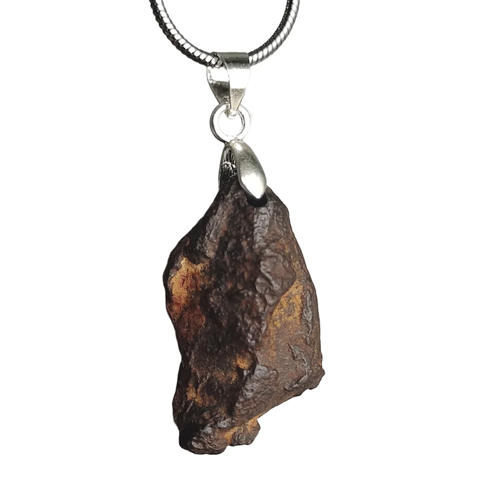 

Gebel Kamil Natural Iron Meteorite Original Stone Specimen Camille Iron Meteorite Pendant Collection - CD124
