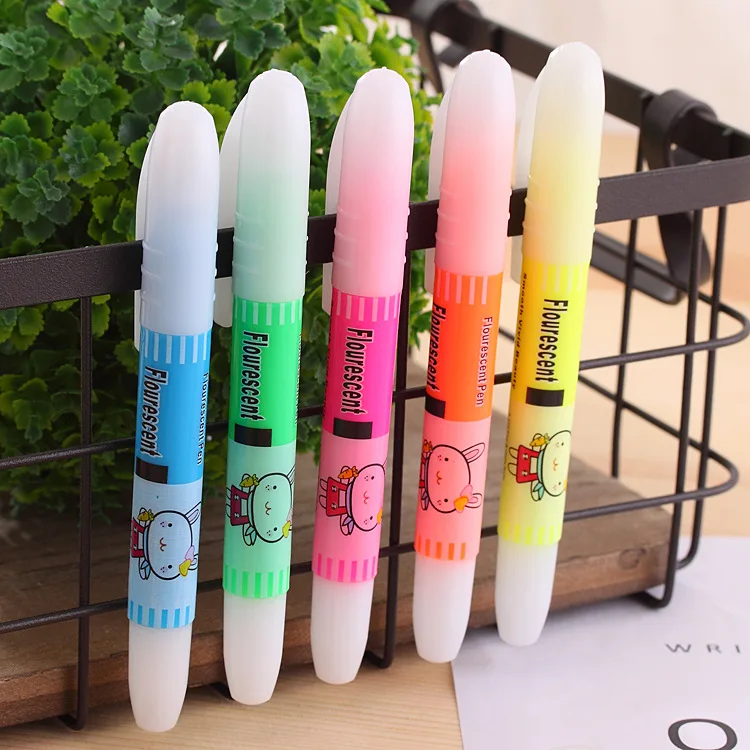 

Kawaii Miffys Creative Cute Children's School Supplies Rabbit Fluorescent Note Marker Pen Color Marker Pen School Supplies