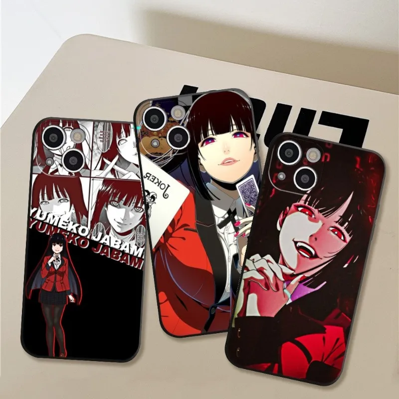 

Japanese Anime Kakegurui Jabami Yumeko Phone Case for Iphone 14 11 12 Pro 8 7 Plus X 13 Pro MAX SE2020 XR XS RICCU Soft Covers