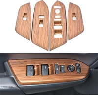 injile carbon peach wood grain window lift control panel cover trim for honda cr v 2017 2021 2020 2019 2018 crv accessories