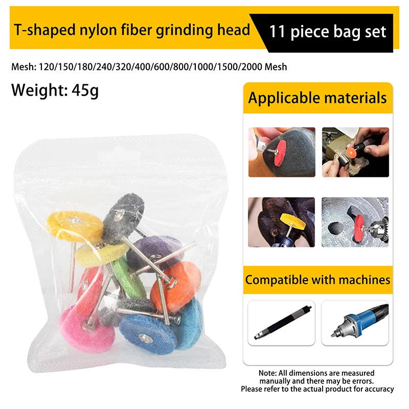 

Набор абразивных полировальных дисков, 2 шт., хвостовик 3/32 дюйма-2,35 мм для очистки, шлифовки, удаления ржавчины, удаления заусенцев, металла, дерева, камня