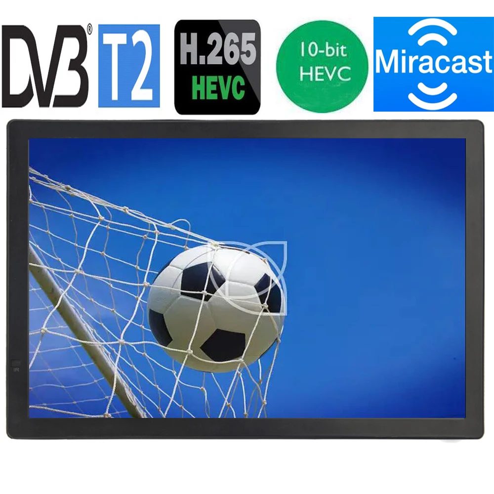 Latest WIFI Miracast LEADSTAR 16 Inch Portable Mini Digital TV Support DVB-T2 Hevc H265 10Bit Code Car Tv Kitchen TV Dolby AC3