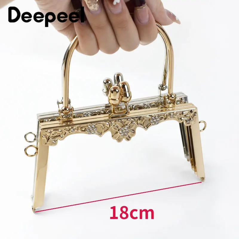 Deepeel 18 см ручка для сумочки металлическая цветок рамка кошелька набор швейных