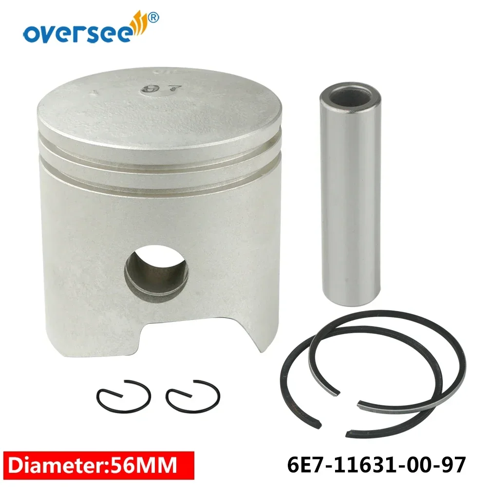 6E7-11631 Комплект поршней STD для подвесного мотора Yamaha 2T 9 л.с. 15 683/682/6E7/6E8/63 В Parsun Hidea