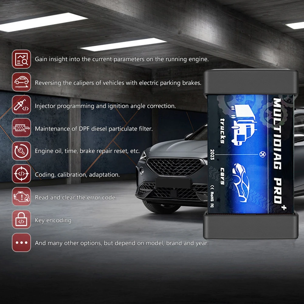 Мультиdiag Pro v3.0 2021 11 Blue NEC Relay 9241 Chip подходит для автомобиля/грузовика OBD2