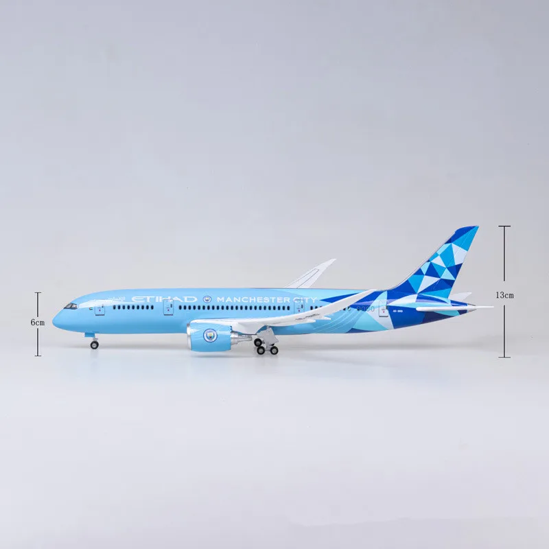 Модель самолета из полимерной смолы Etihad Airlines модель Боинг 130 в масштабе 1: 787