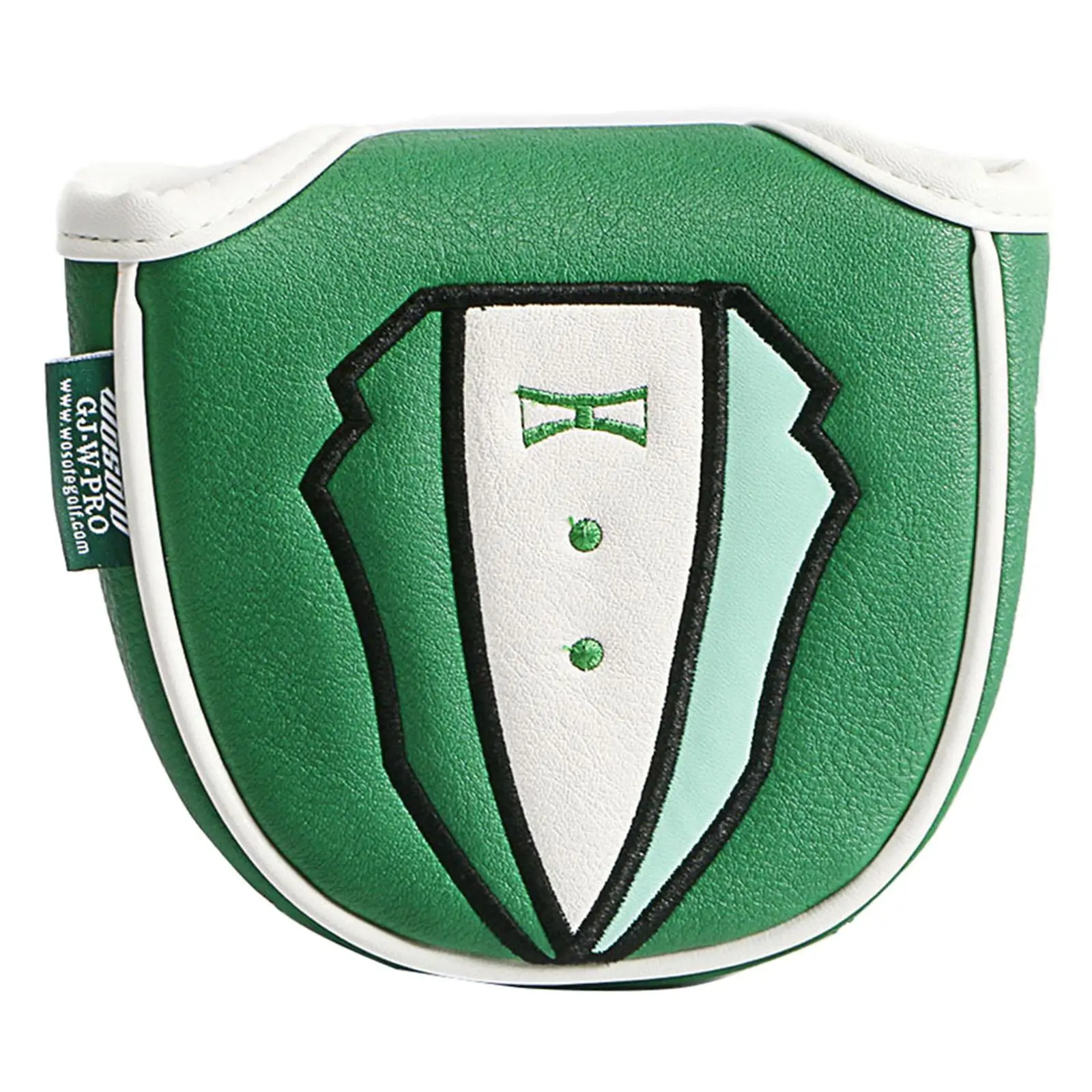 

Кожаная накладка на голову в виде клюшки для гольфа головные уборы для гольф-клуба вышитая плюшевая подкладка защита для головы