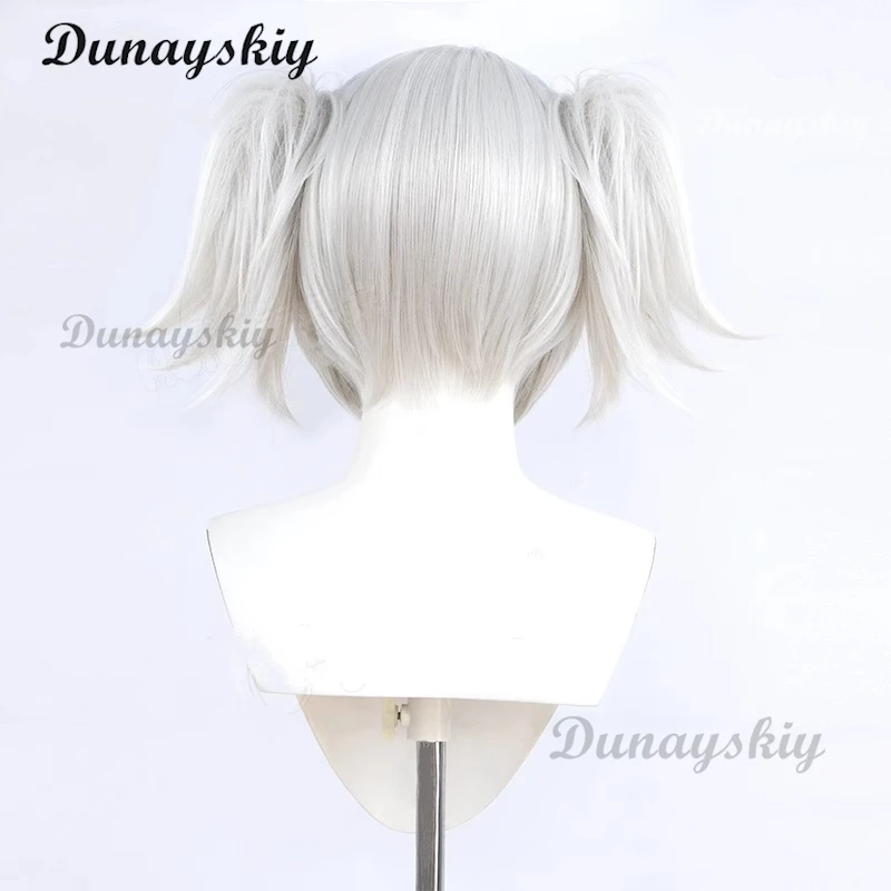 Wuthering волны Camellya косплей парик черный берег Чун белый двойной хвост Чунь камелля