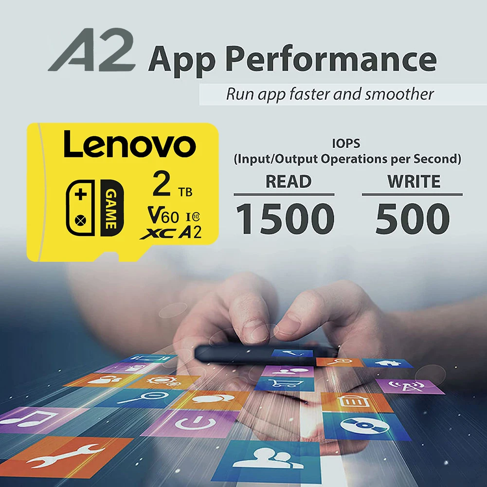 Карта памяти Lenovo Micro TF SD 512 ГБ 256 128 Class10 TF-карта 1 ТБ 2 Mini Flash Pendrive Memorias для коммутатора