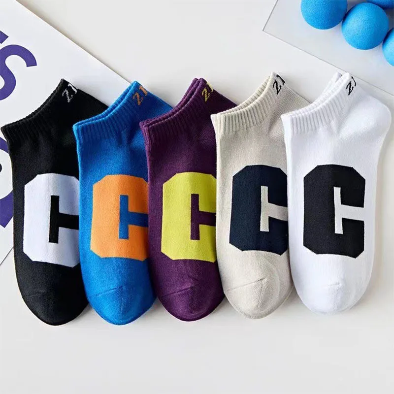 Socks Ladies Summer Girls Spring And Summer New Socks Cotton Socks Day Series Cartoon Boat Socks Invisible Socks