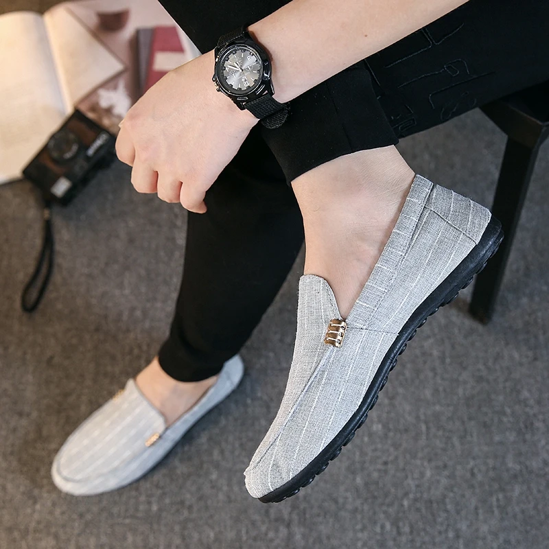 Брендовые модные летние стильные мягкие мужские лоферы кожаная обувь высокого