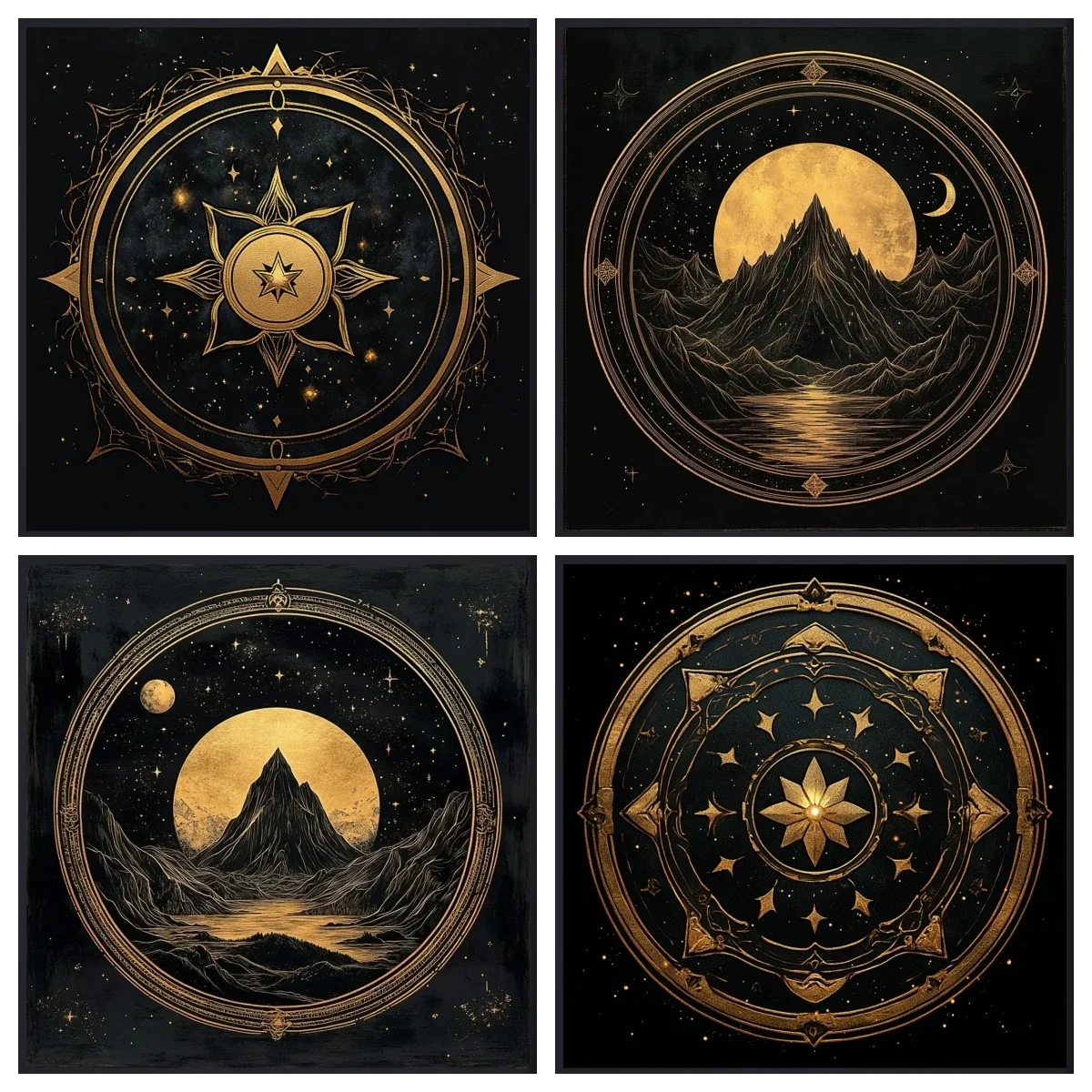 Высококачественная бархатная скатерть Tarot гадание с золотой оправой в виде