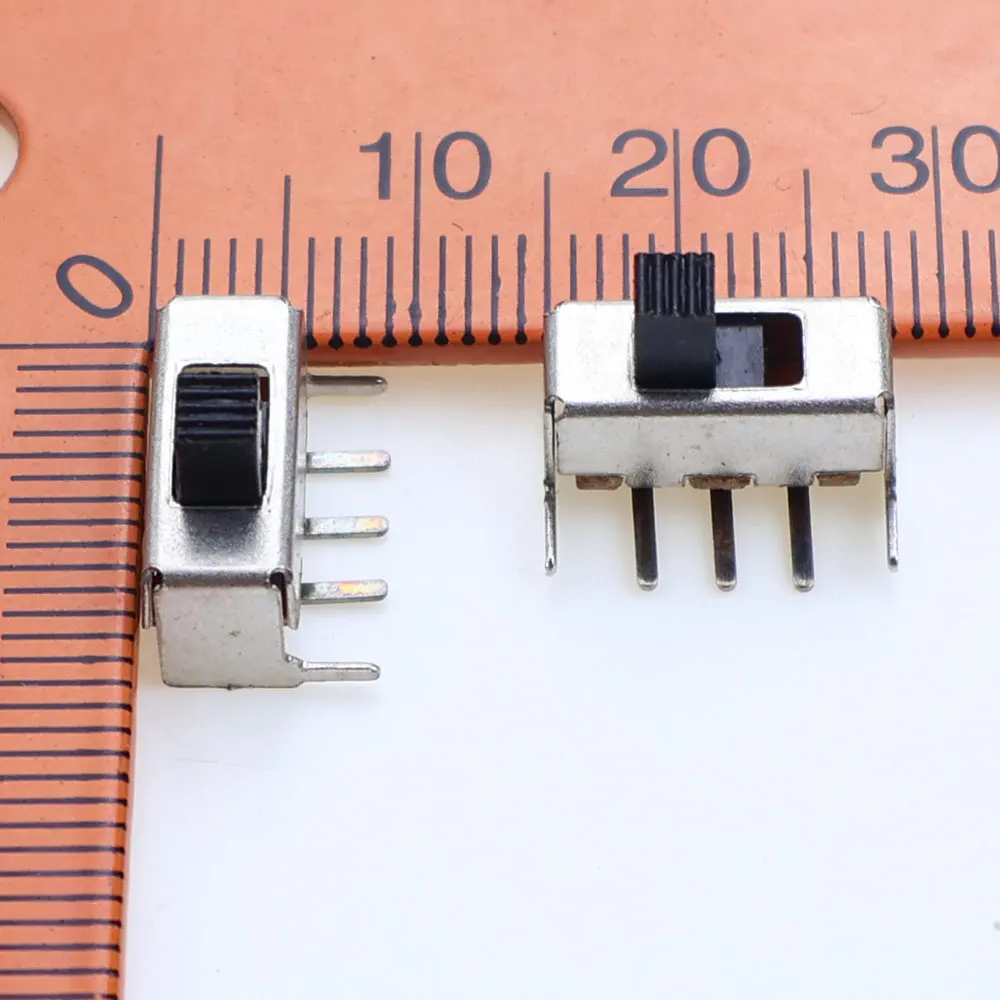 10-50 шт. SS-12F23 SS12F23VG4 0.5A 50V Тумблерный переключатель 3PIN 1P2T с изогнутой ручкой под углом 90 градусов, высота ручки 4 мм (art.: 3920cfce57a09) - 3920cfce57a09