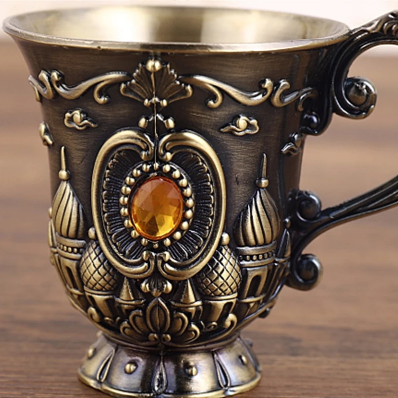 Мини-бокал для вина алкоголя стакан 30 мл ретро рельефный розовый замок стаканы