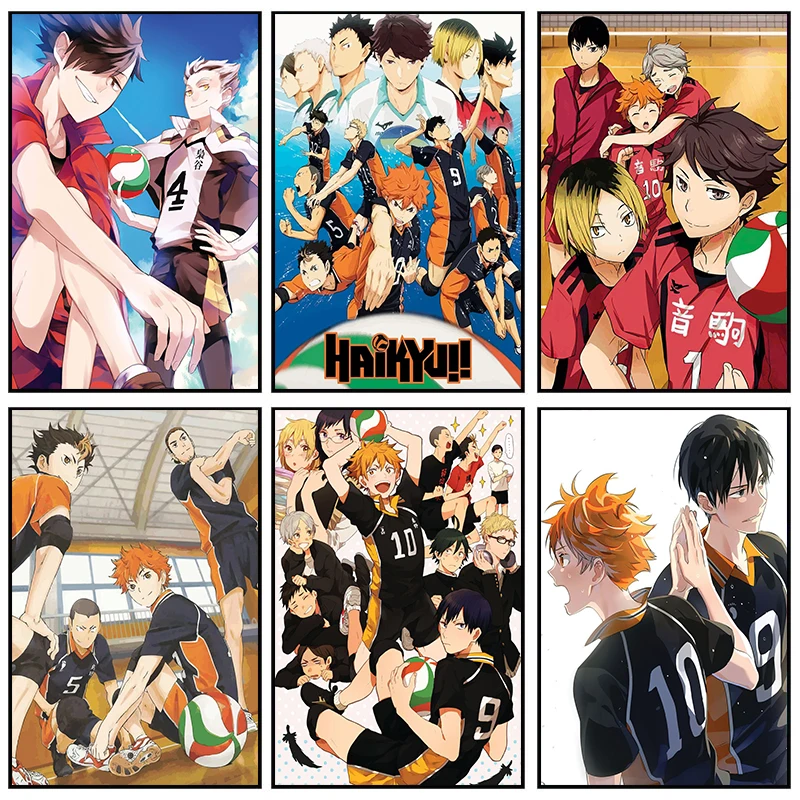 

Volleyball Boy Anime Canvas Paintings Japanese Cartoon Haikyu Poster and Prints Wall Art Pictures for Room Decoration Painting