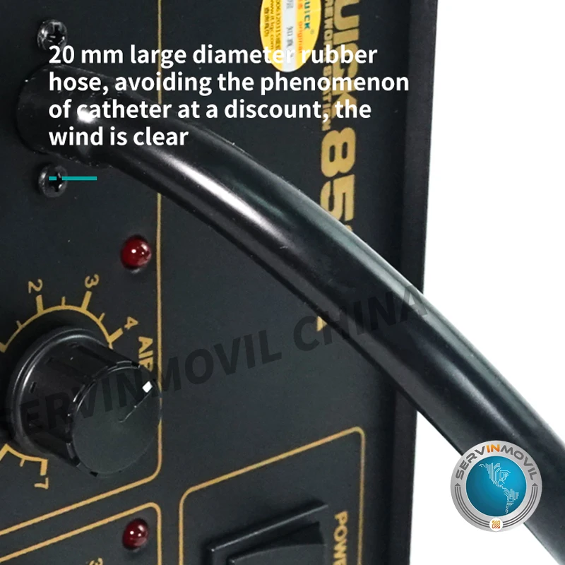 Quick 850A SMD наладочная станция Антистатическая для распайки горячим воздухом с 3