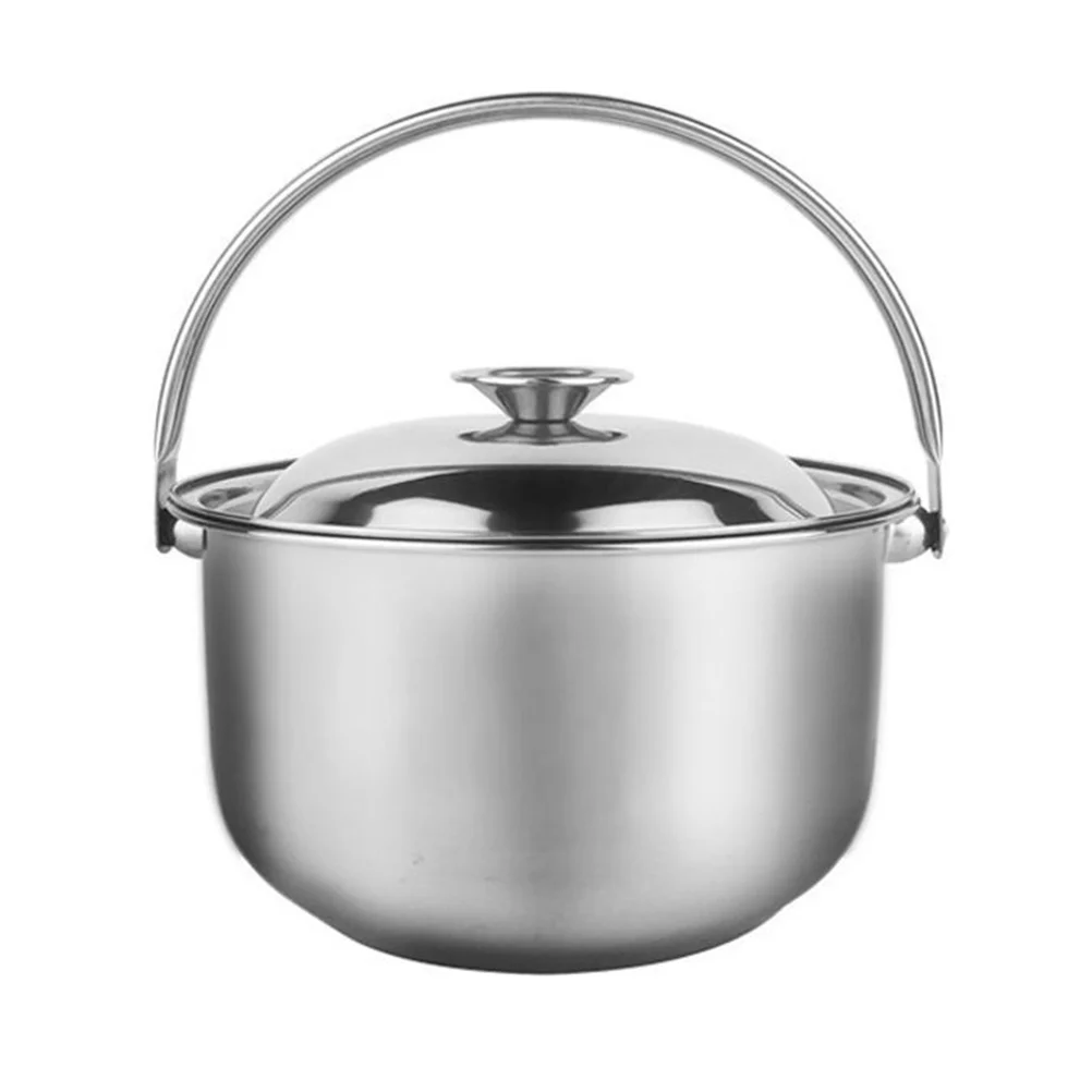 

Stainless Steel Cooking Pot Stockpot Cookware Lift The Home Soup Convenient Stew Work Mixing Bowl