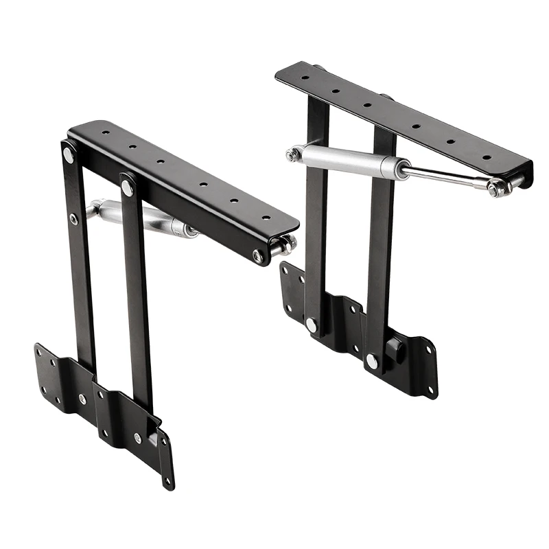 1 Pair New Coffee Table Lifting Frame Folding Lift Up Top Mechanism Hydraulic Buffer Hinge Hardware Set Bear More 50Kg