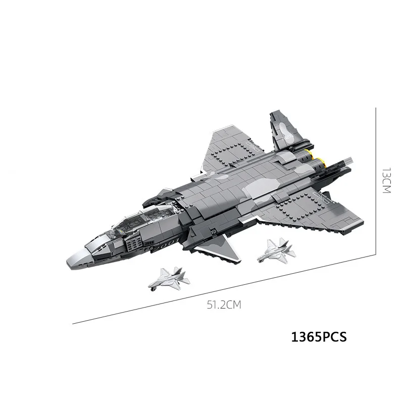 Фото China Military Modern Airplane Batisbricks Building Block Ww2 J-15/20 Fighter Construction Model Brick Toys Collection For Boys №3